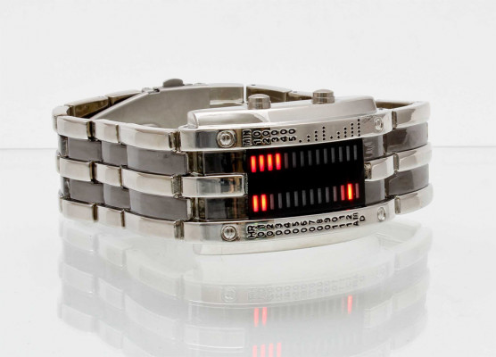 Binäre LED Armbanduhr
