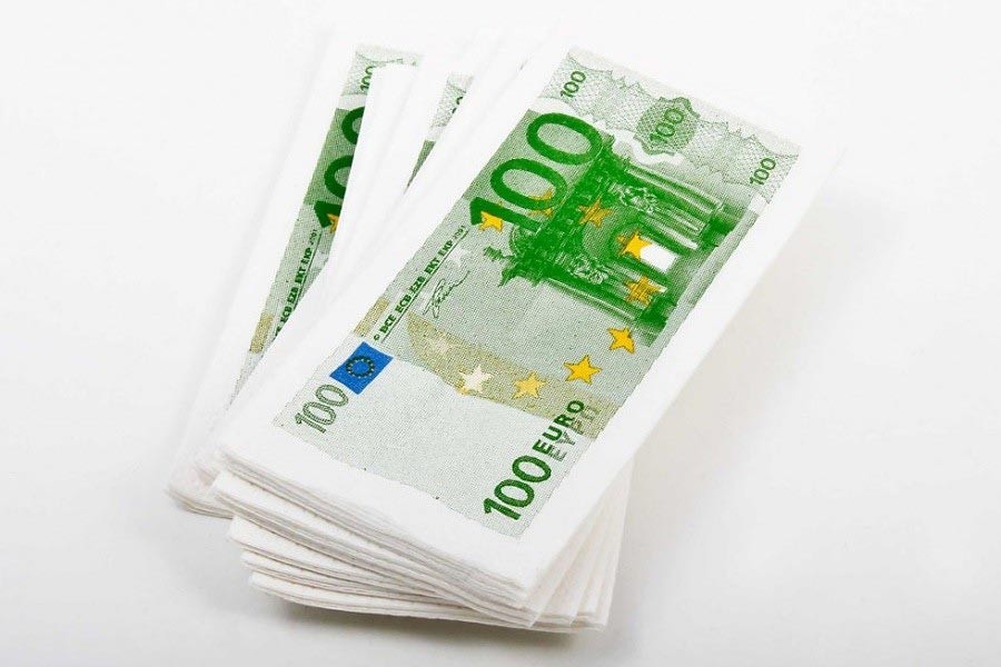 100-Euro-Geldschein Taschentücher Banknoten kaufen! - Ausgefallene Geschenke