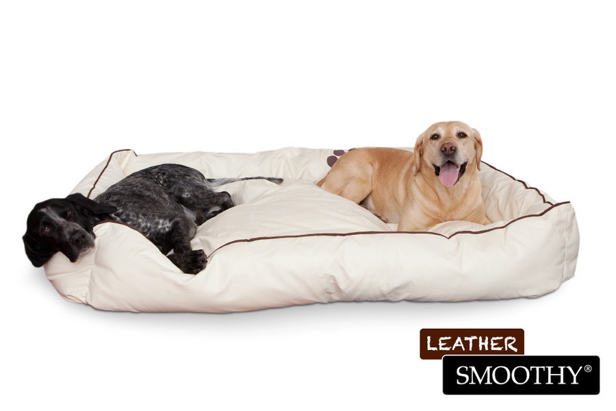 Hundekorb aus Leder Größe XL - Beige » Shop » günstig kaufen! - Ausgefallene Geschenke