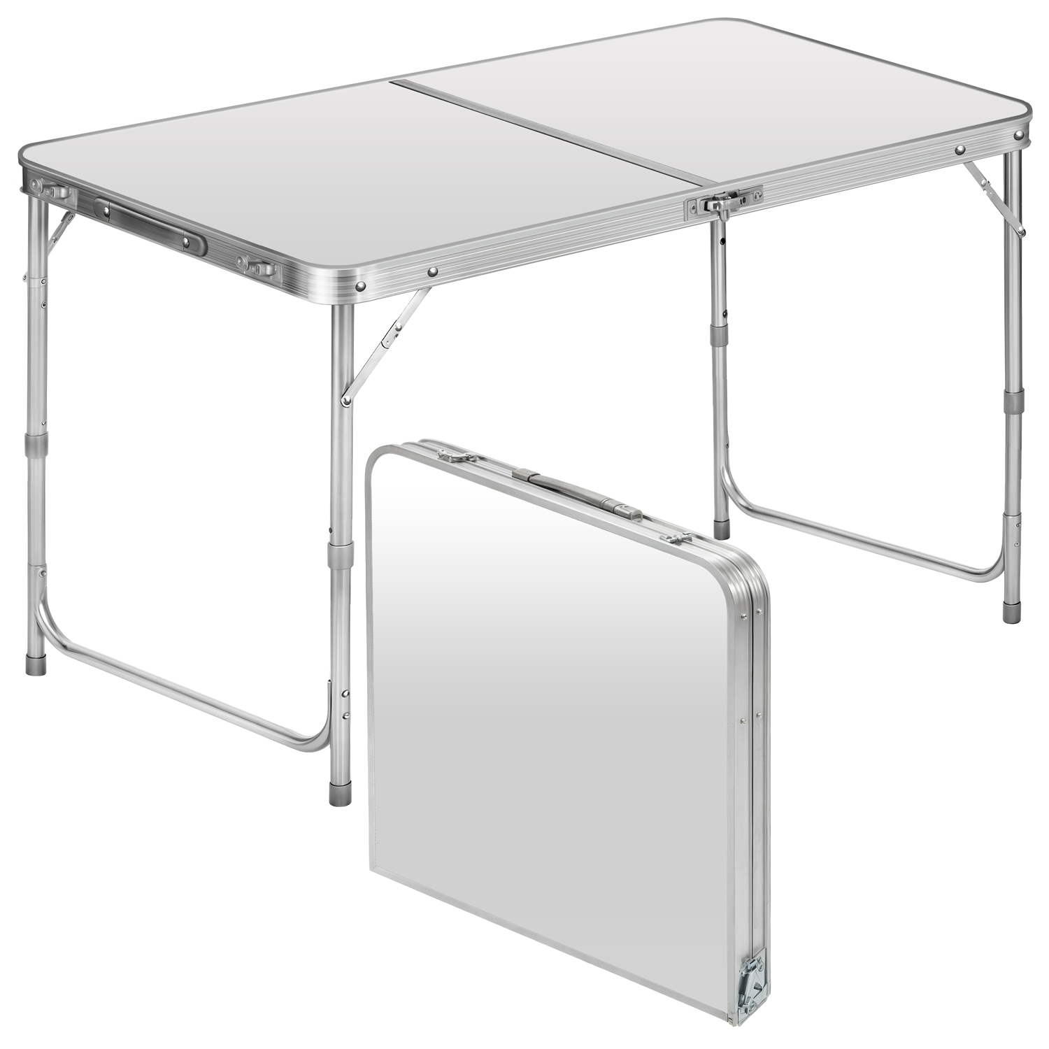 Alu table de camping table 120x60cm base pliable table pliante table de jardin aluminium falttisch