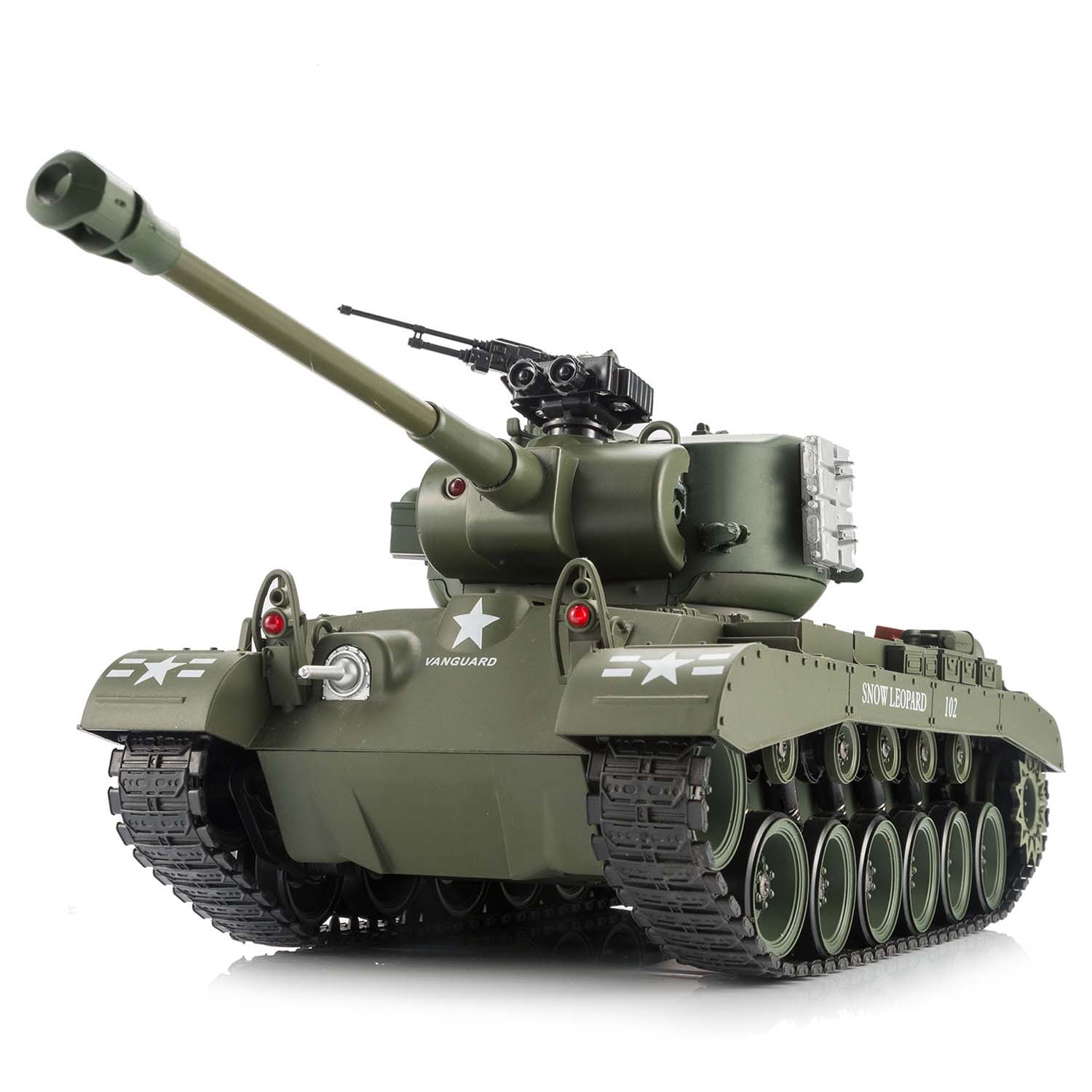 Ferngesteuerter Rc Panzer M26 Pershing Us Snow Leopard R C Modellbau 1 16 Rtr Ebay