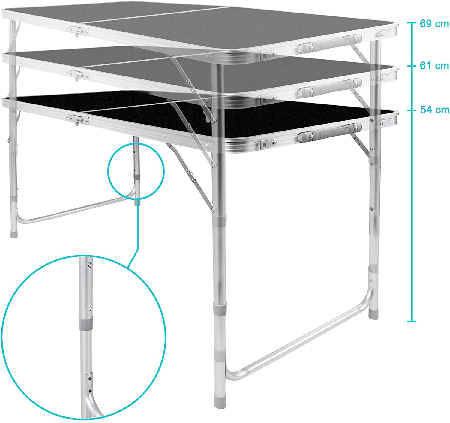 Alu Klapptisch Campingtisch klappbarer Gartentisch Falttisch Partytisch