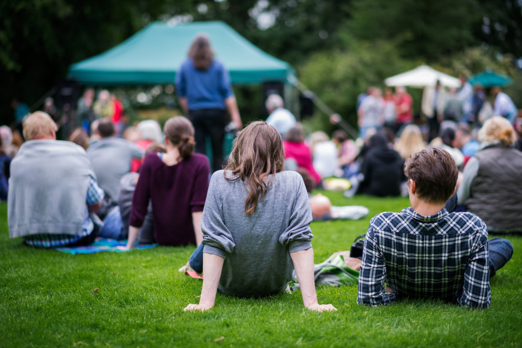 Gemeinsam abhängen beim Festival