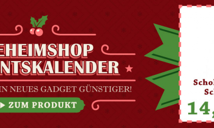 Geheimshop Adventskalender: Jeden Tag ein Gadget günstiger!