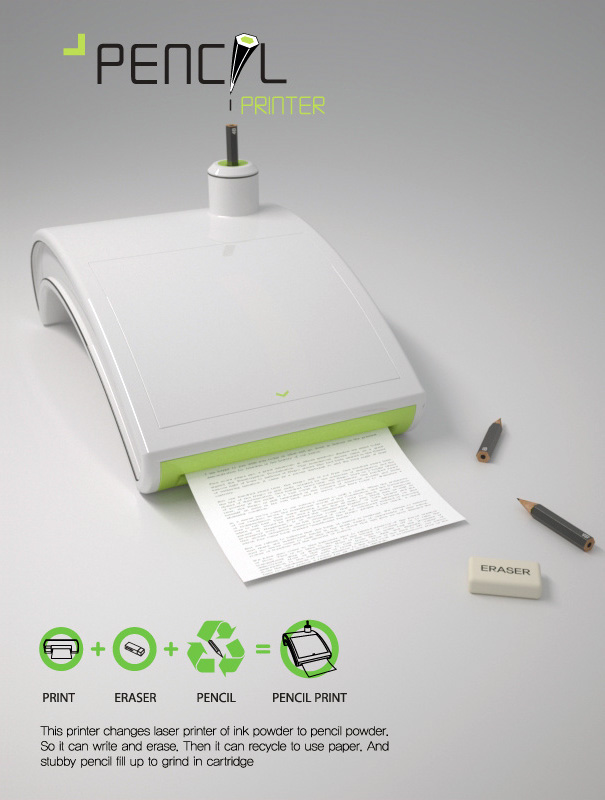 Bleistift-Drucker 1 Bleistift_Drucker beim Druckvorgang