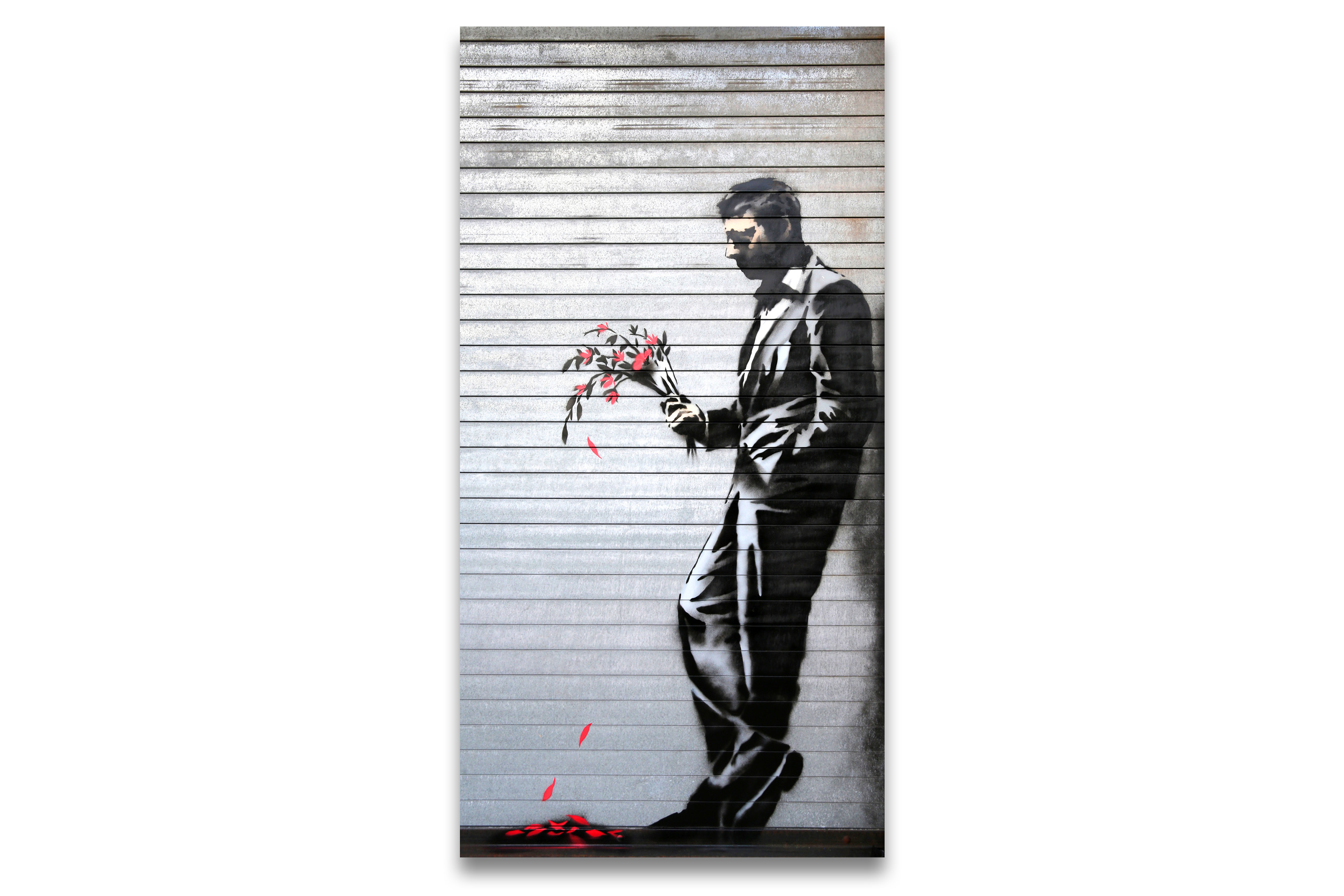 Banksy Kunstdruck Graffiti Bild Naked Man Poster Print 