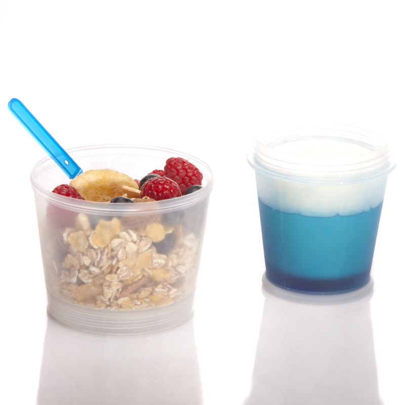 Müslibecher MüslitoGo Becher mit Löffel