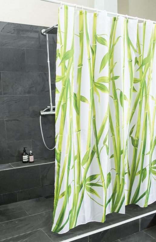Bambus Design Duschvorhang