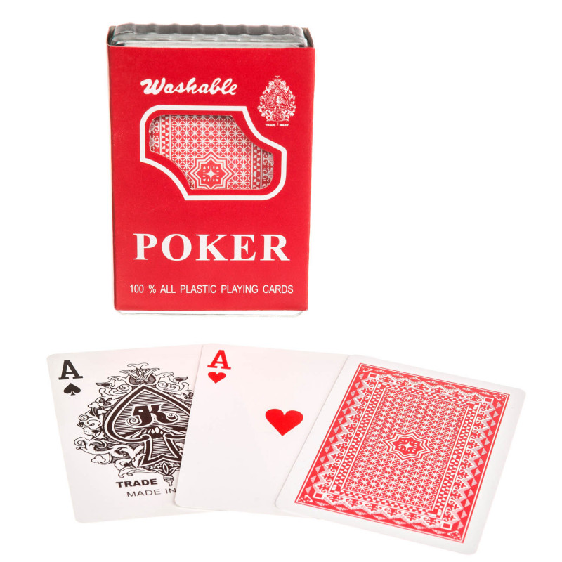 2 x Pokerkarten Plastik Kartenspiel Set 108 Karten Pokerblatt wasserfest Poker 
