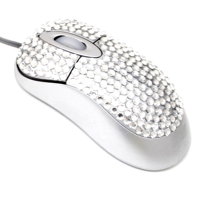 Optische USB Maus mit Glitzer-Strass