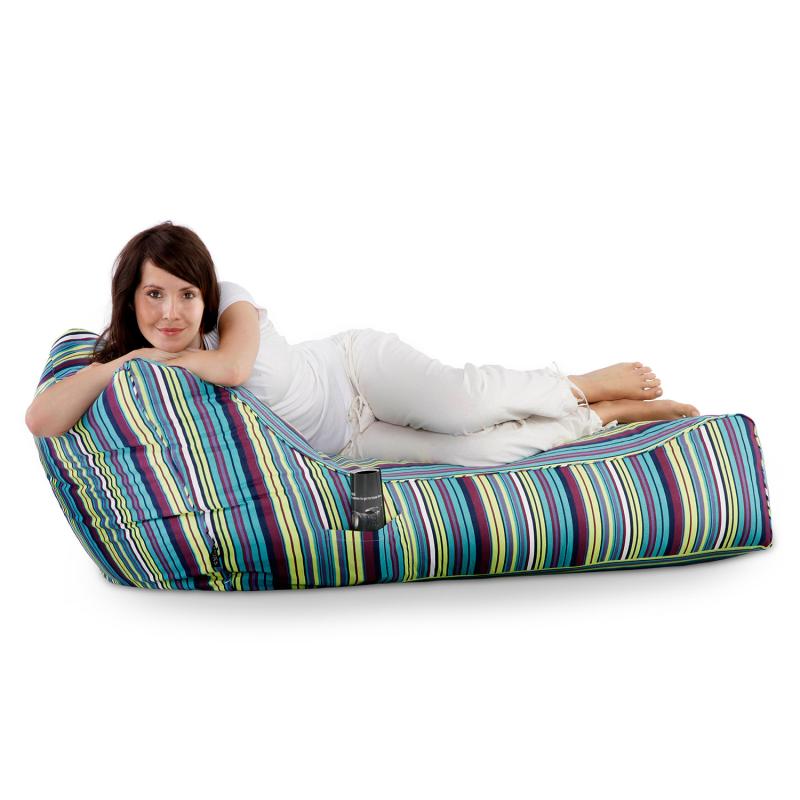 Sitzsack Lounge Daybed gestreift