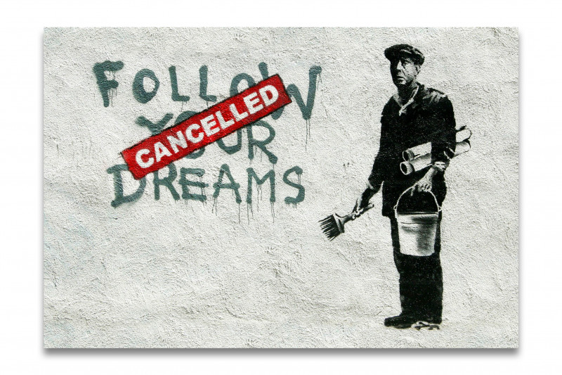 banksy canceled kunstdruck