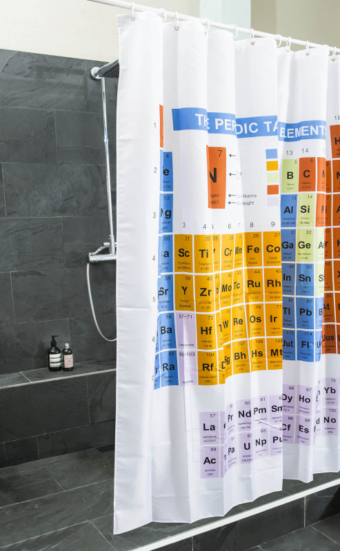 Duschvorhang - bedruckte Duschvorhänge - Periodensystem Design