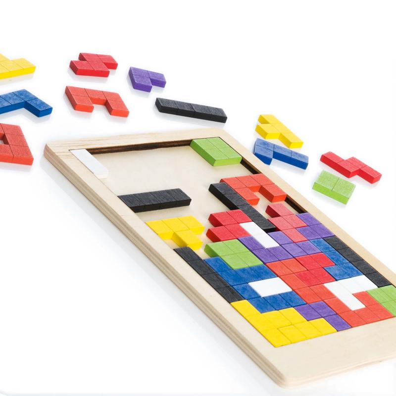 Holz Lernspielzeug Tetris Stil