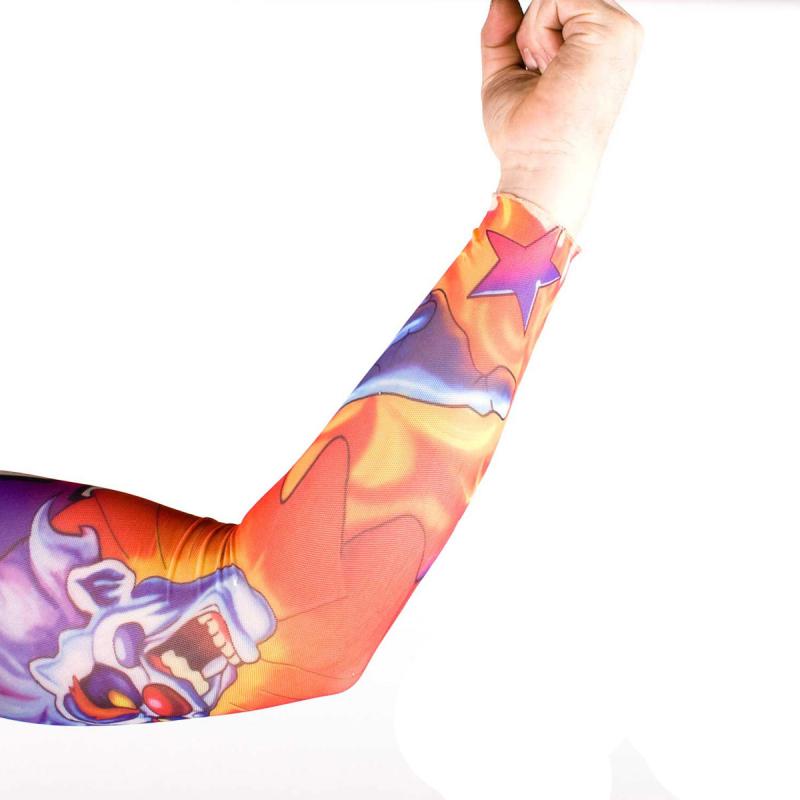 Tattoo Ärmel - Tattooärmel für Karneval & Party - Joker on Fire