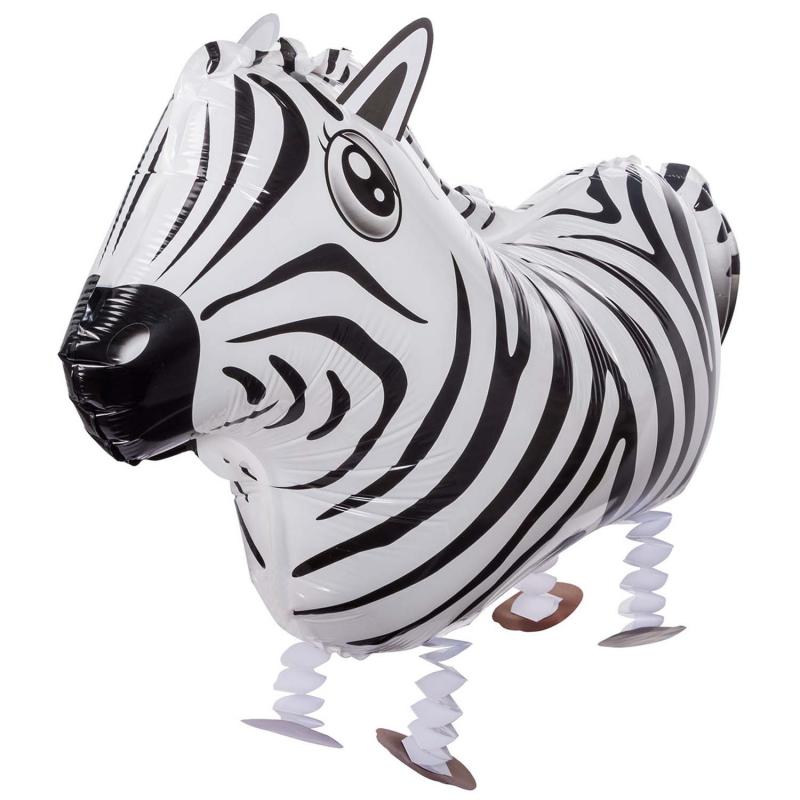 Laufender Heliumballon Zebra Luftballon