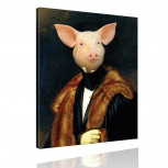 Kunstdruck - Klassisches Gemälde mit Twist - Herzog von Schwein