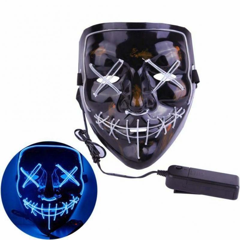 LED Grusel Maske