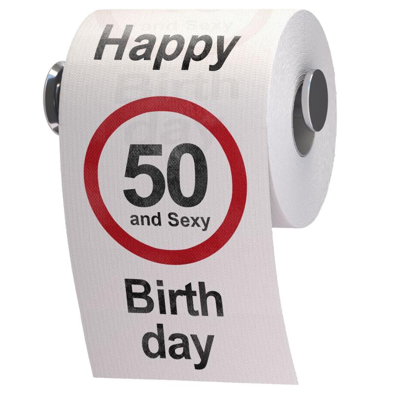 Toilettenpapier 50ster Geburtstag