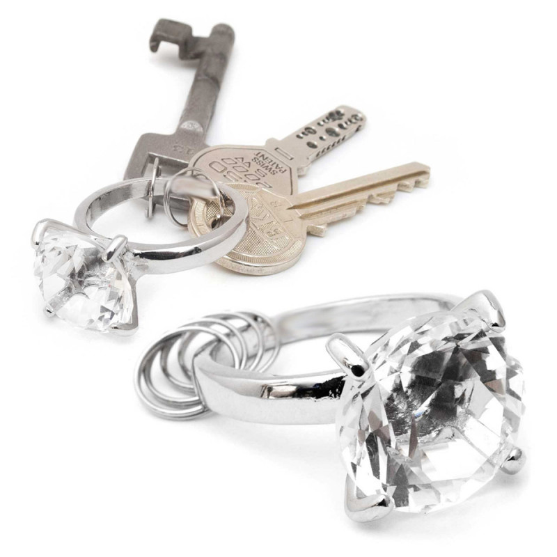 Diamant Schlüsselanhänger Schlüsselring