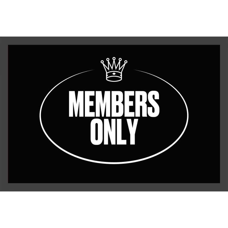 Türmatte members only VIP Fussmatte