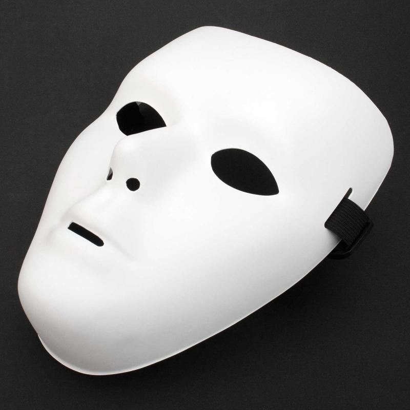 anonyme weiße Maske maskulin