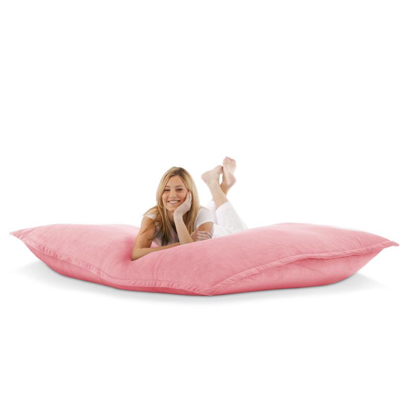 Sitzsack Samt pink