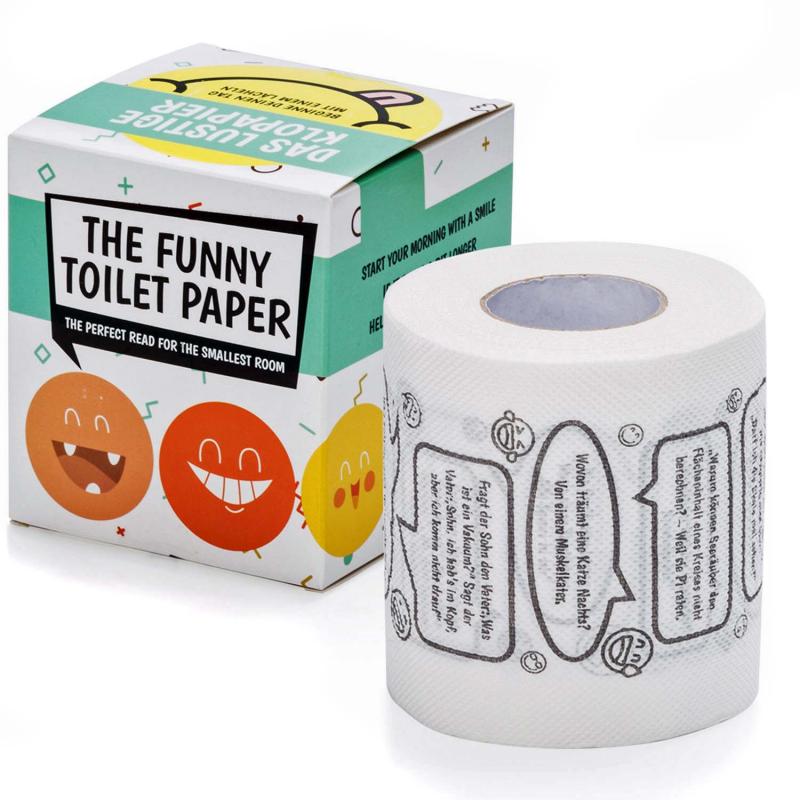 Witze Toilettenpapier Bedrucktes Klopapier mit lustigen Witzen