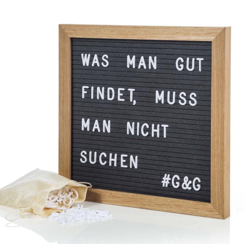 Buchstabentafel - Letter Board Buchstabenbrett - Geheimshop.de