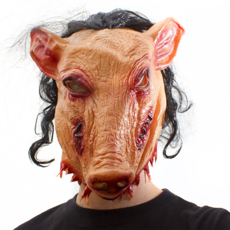 Pig Saw Jigsaw Fan Maske