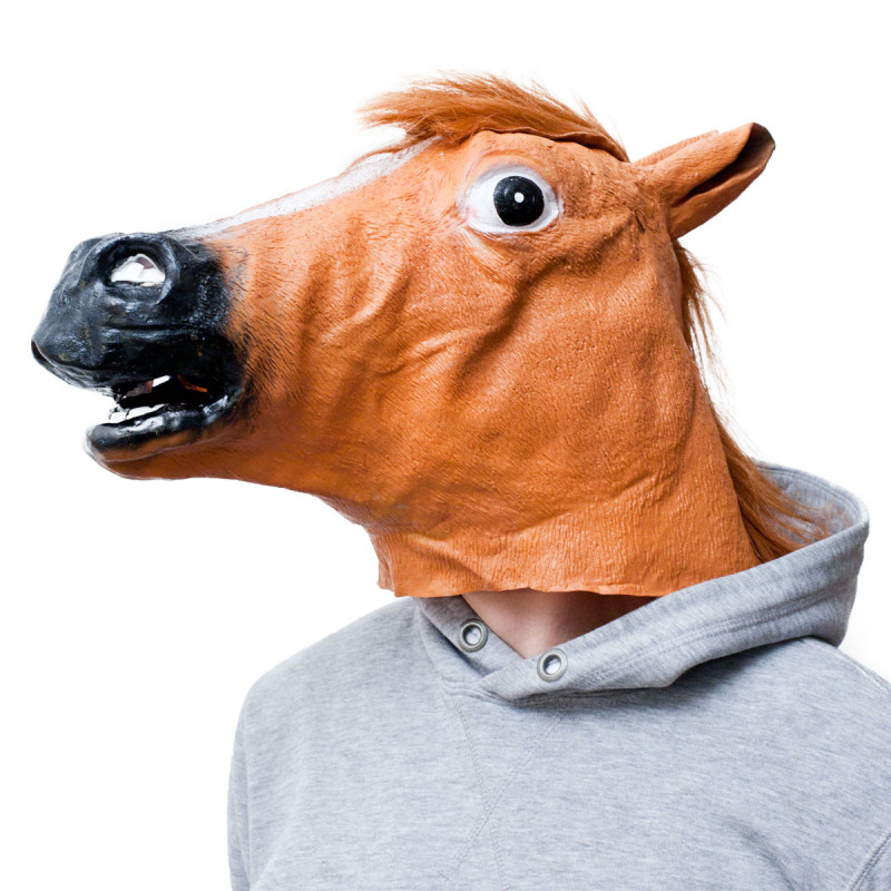 Pferde Maske aus Latex