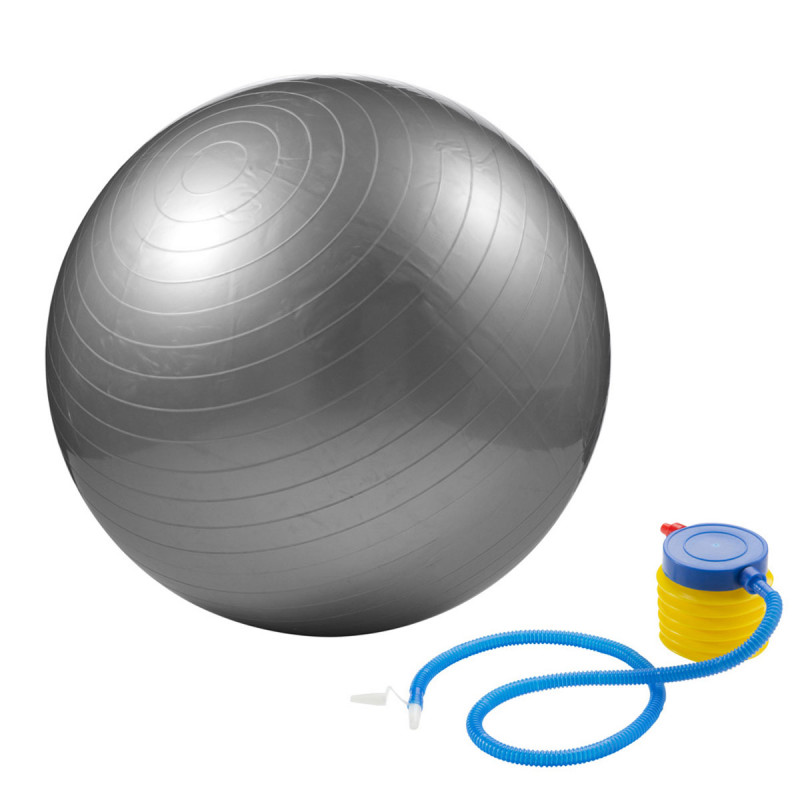 Gymnastikball Silber 65cm