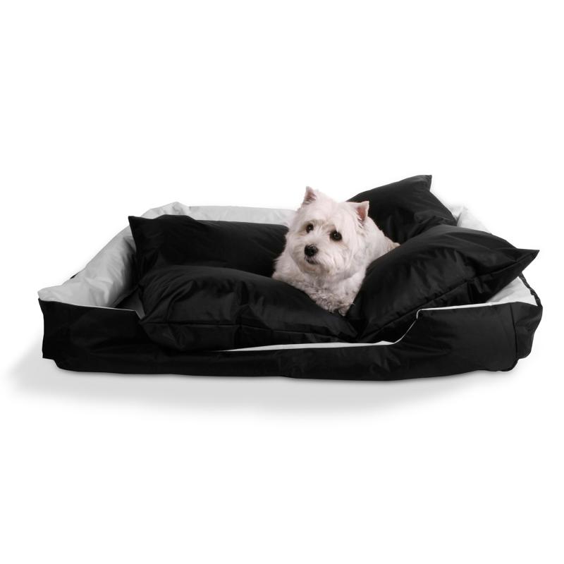 Smoothy Hundebett Supreme schwarz-weiss