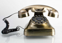 Nostalgie Telefon mit Wählscheibe - Retro 80er Jahre Telefon