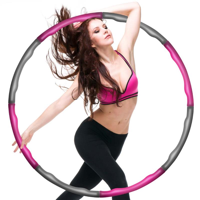 Hula Fitness Reifen - Hoop Gymnastikreifen zum Abnehmen mit 6-8 Segmenten