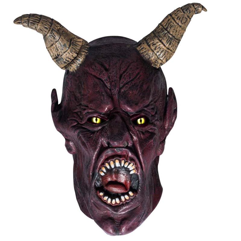 Teufel Maske - Teufelsmaske aus Latex Horror Gesichtsmaske Devil.