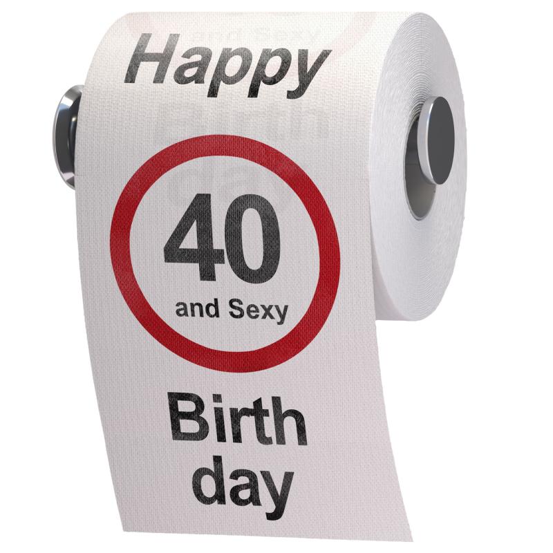 Klopapier 40. Geburtstag