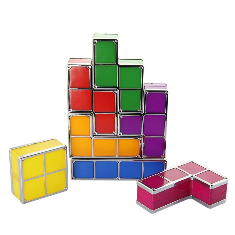 Magic blocks lampe aus tetris bausteinen