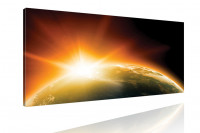 Sunrise Kunstdruck: Sonnenaufgang aus del Weltraum 120x50cm