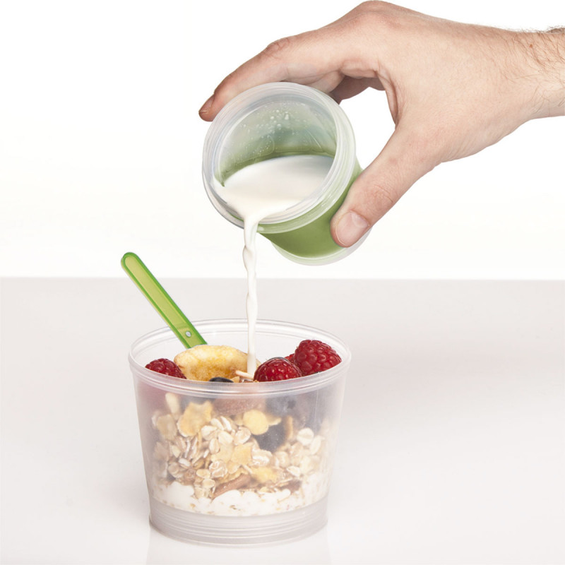 Müslibecher MüslitoGo Becher mit Löffel