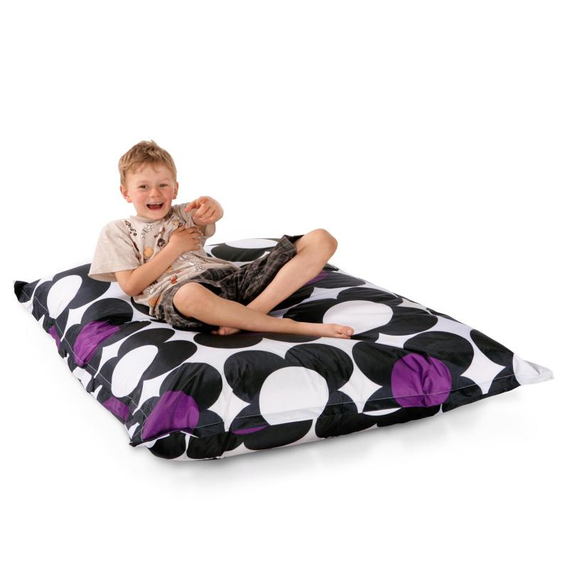 Sitzsack Junior Nightflower Schwarz Lila