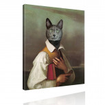 Kunstdruck - Klassisches Gemälde mit Twist - Lebemann von Katz