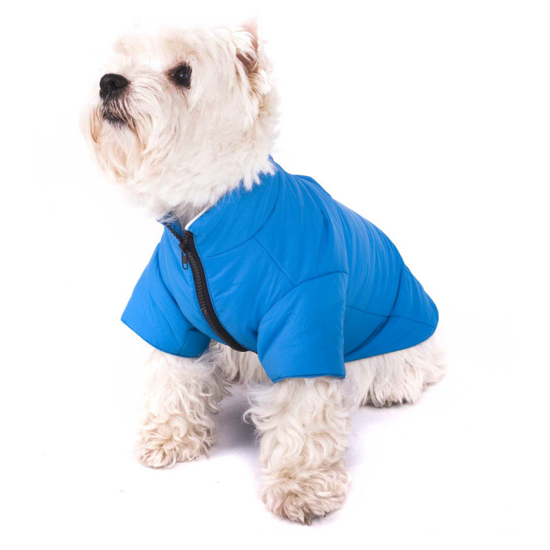Hundejacke - Regenmantel für Hunde blau
