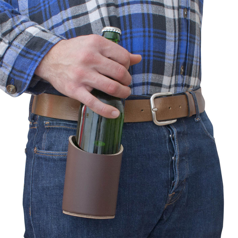 Bier Holster aus Leder