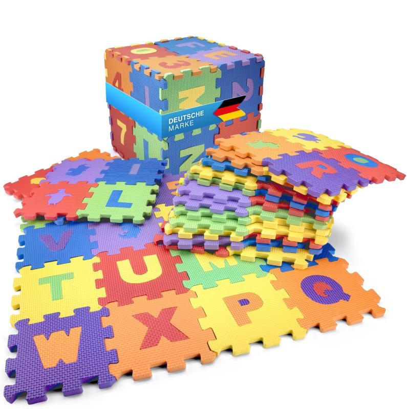 Kinder Spielmatte - Kinderspielteppich - Puzzlematte 86-tlg