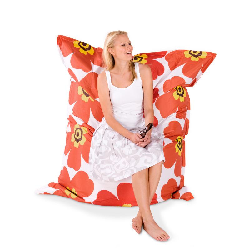 Sitzsack Floralia orange