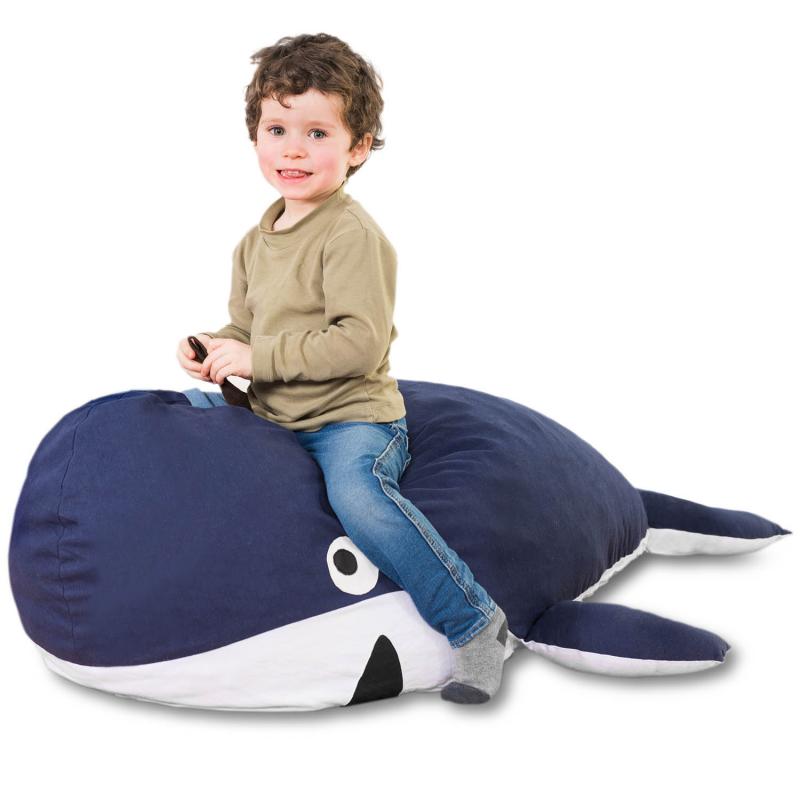 Walfisch Kindersitzsack - Wal Kinder Sitzsack von Smoothy