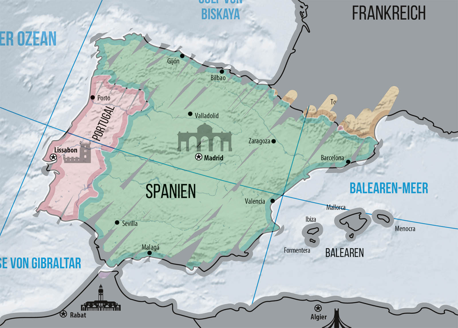 Europa Rubbelkarte Europa Rubbelkarte