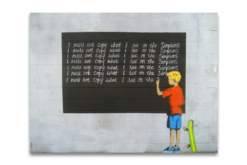 Banksy Simpsons Kunstdruck