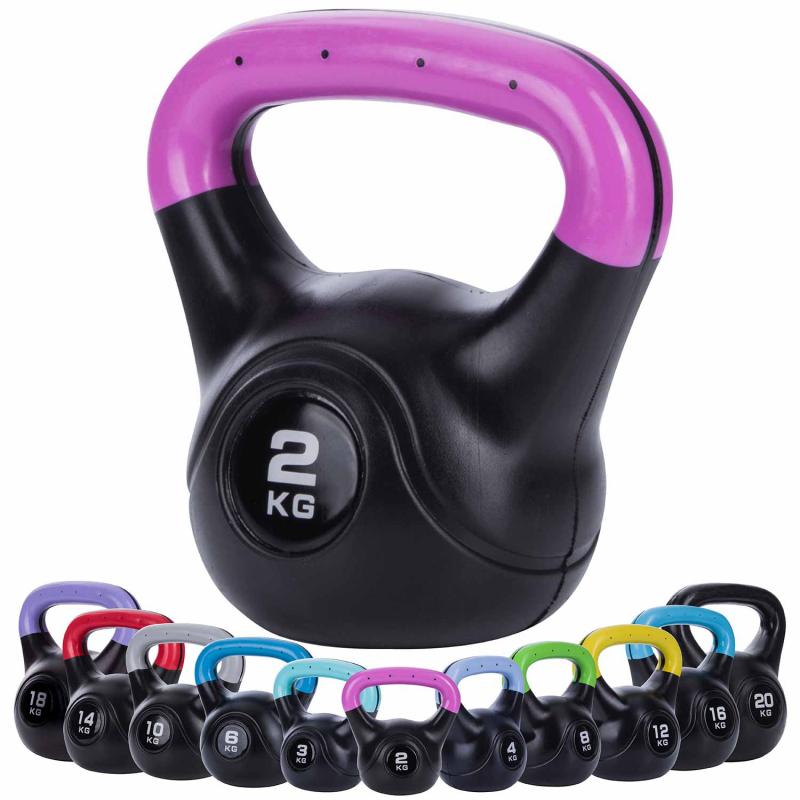 Kettlebell Kugelhantel Deluxe Schwunghantel mit 2 - 20 kg Gewicht